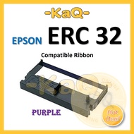 Epson ERC 32 ERC32 ERC-32 Purple / Black Compatible Cash Register Ink Ribbon M-U420 M820 825 Series 