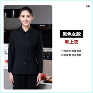 Hot selling Hotel Coffee Shop Waiter T-shirt Tea Cake Shop Staff Uniform Men And Women Spring And