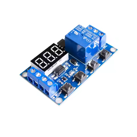 1 Channel 5V Relay Module Time Delay Relay Module Trigger OFF / ON Switch Timing Cycle 999 minutes f