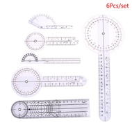 6 Angle Ruler Set Angle Ruler Rotating Ruler Ruler Ruler Medical Kit Orthopedic Medical Ruler Finger