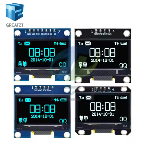 1.3 inch OLED module SPI/IIC I2C Communicate white/blue color 128X64 1.3 inch OLED LCD LED Display M