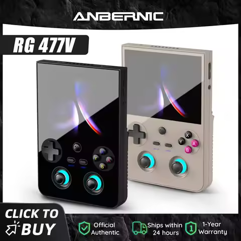 ANBERNIC RG 477V Retro Game Console Android 14 Dimensity 8300 Game Player 4.7" LTPS In-Cell Screen 5