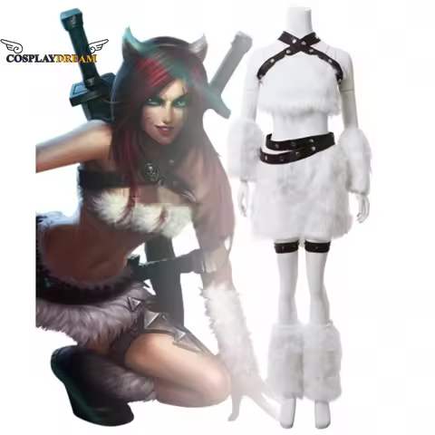 Game LOL Kitty Cat Katarina Cosplay Costume League of Legends Cosplay Katarina Outfit Halloween Carn