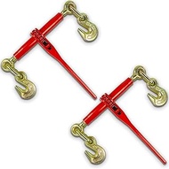 (2 Pack) 3/8"-1/2" Chain Binder, Ratchet Load Binders with 9,200Lbs Load Capacity,Use with 3/8 inch 