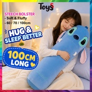 Toyss Bantal Peluk Stitch Long Plushie Pillow Bantal Peluk Kartun Plushie Long Stitch Pillow Patung 