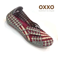 OXXO รองเท้าผ้าใบ ยางยืด เพื่อสุขภาพ วัสดุเป็นเส้นใยอีลาสติกความยืดหยุ่น นิ่ม ใส่สบาย ระบายอากาศได้ดี 2A1001