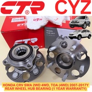 CTR Korea Rear Wheel Hub Bearing Honda CRV SWA (07-11), CRV TOA 4WD (12-17) (1 Year Warranty) 42200-