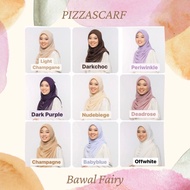 (READYSTOCK POST TODAY) Pizzascarf Bawal Fairy | Tudung Bawal Curve Tunang Nikah Wedding