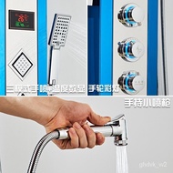 ‍🚢【Customization】 Shower panelShower head set Digital Display Bathing Machine Stainless Steel Constant Temperature Showe