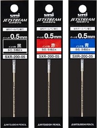 Mitsubishi Pencil Jetstream Prime SXR20005 Ballpoint Pen Refill, 0.5, Multicolor, Multi-functional, 3 Colors