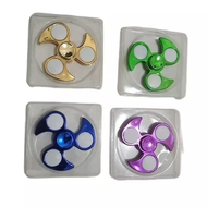 Spiner Mainan Fidget Toys Putar Manual LED Lampu Warna Warni