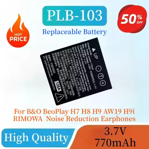 New 3.7V 770mAh PLB-103 Li-ion Battery For B&O BeoPlay H7 H8 H9 AW19 H9i RIMOWA Wireless Noise Reduc