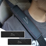 1/2pcs Car Seat Belt Leather Cover Car Logo Shoulder Pads for Jaguar XEL F-TYPE XFL F-PACE E-PACE I-