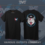 VAMOUS David Bowie Cat T-Shirt - Cat Bowie, Premium DTF Printing T-Shirt