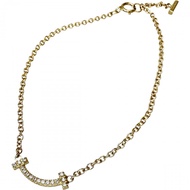 蒂芙尼 (TIFFANY&Co./Tiffany) T Smile迷你鑽石手鍊，18K黃金，1.6克，14.5厘米，女士款 [二手]
