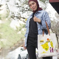 RiaShop Canvas Tote bag by Brunei | Tote bag Canvas Souvenir Brunei Darussalam | Brunei Women's Tote