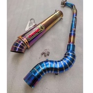 Daeng sai4 Pipe canister conical open specs exhaust Pipe for Wave 125 Xrm 110/125 Wave 100/110/115 R