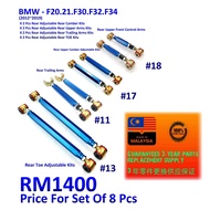 BMW F20.21.F30.F32.F34 (2012~2019) - Rear Suspension Arms Adjustable Kits Full Set oF 8 pCS