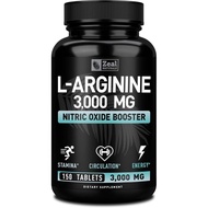ZealsL-Arginine-3000mg,150Tablets|NitricOxideBooster|LArginineforMen&Women|SupportEnergy,Circulation