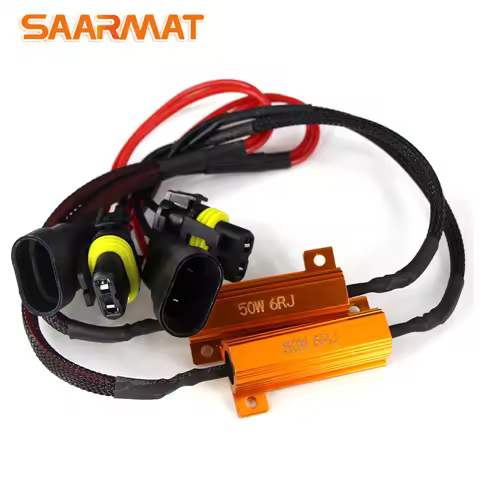 50W H1 H8 H7 H11 H4 HB4 Car Load Resistor Error Canceller LED Decoder Canbus Free Wiring Canceller D