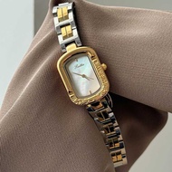 S c o t i e 9 7 2 3 Women's Watch Steel Band Oval Feel Mother-of-pearl Waterproof