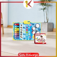 SK-M378 Mainan Edukasi Anak Playmat 2IN1 Music Mat Piano Drum / Mainan Anak Karpet Alat Musik