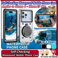 - IP68 Waterproof Phone Pouch With Self-Check Design Fit Up To 6.9 Inch Swimming Outdoor Waterproof 