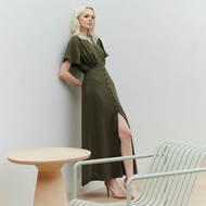 MAVE ATELIER รุ่น Irene Dress Olive ชุดเดรสไปงาน