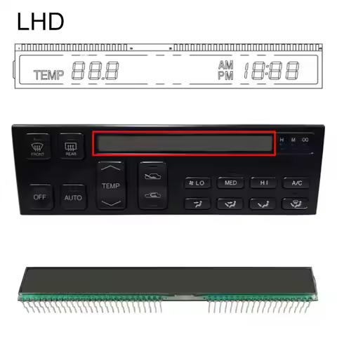 LCD Display For Lexus LS400 1990-1992 A/C Climate Control Unit 45 Pins LHD Dashboard Instrument Clus