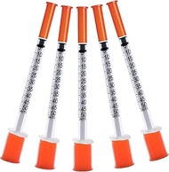 31G 0.5cc 1/4 Inch (6mm) Syringe,Individually Wrapped, Pack of 20