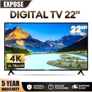 Digital TV Android TV 22 Inch TV Murah 4K LED WIFI UHD Television Dolby Audio 5 Years Warranty