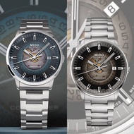 MIDO Commander Gradient นาฬิกาข้อมือ Automatic รุ่น M021.407.11.411.00(น้ำตาล) / M021.407.11.411.01(น้ำเงิน) หน้าปัดเปลือยไล่เฉดสี