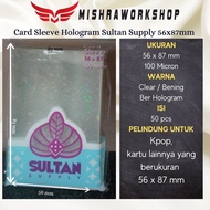 MICRON Hologram Card Sleeve | Sultan Supply | 56x87mm 100micron