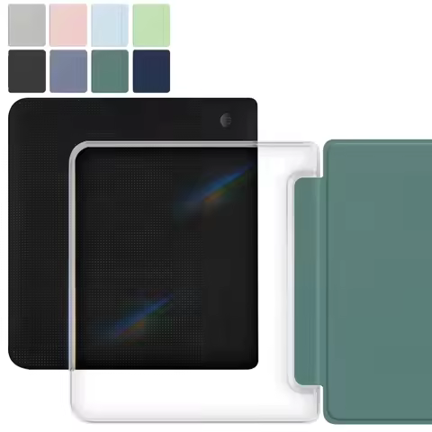 Acrylic Smart Case for Kobo Libra Color/2 Transparent Cover for Kobo Clara Color/BW/2E Magnetic Soft