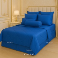 KING SIZE BedSheet Cadar Hotel 7 IN 1 with ComforterSet Plain 2 TONE