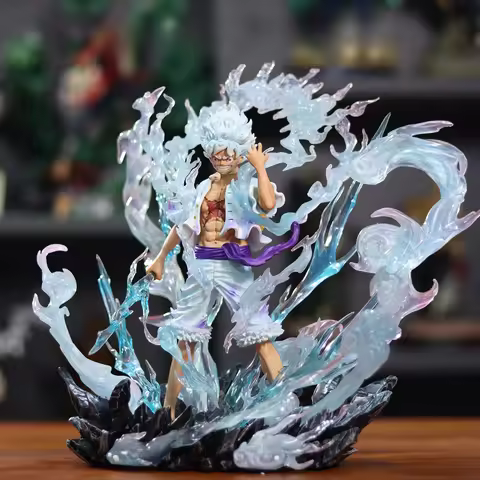 【Hot-Sale】30cm Jt One Piece Character Nika Luffy Cartoon Character Desktop Ornaments Statue Luffy Gk