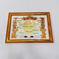 A4 Patterned Certificate Frame - Luxurious soft Mica surface for student certificates of merit and c