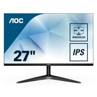 AOC 27B1H 27' Full HD 1920x1080 Monitor, 3-Sided Frameless, IPS Panel, HDMI/VGA, Flicker-Free (Renew