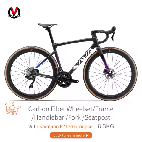 SAVA F20 full Carbon Fiber Road Bike 24 Speed Road Bike Race Bike 8.3kg with SHIMAN0 105 R7120 Carbo