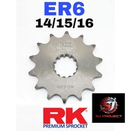 RK Front Sprocket Kawasaki ER6 520 ( 14T / 15T / 16T ) Versys 650 Ninja 650 Z650 GOOD QUALITY