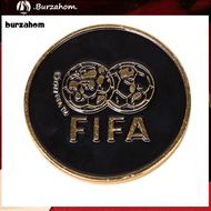 BUR_ Football Coin Wear-resistant Soccer Flip Coin Flip Coin for Football Referee Portable Anti-rust