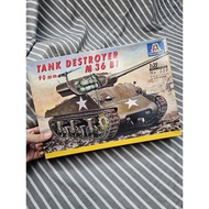 ITALERI 1/35 M36 B1 90mm Tank Destroyer Assembly Model with Original Box, Complete Board Pieces, Par