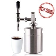Nitro Cold Brew Kit Coffee Maker Mini Home Kegerator Stainless Steel Keg Growler 2L/3.6L