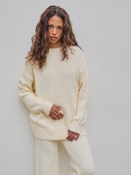 Cider Wool-blend Round Neckline Sweater