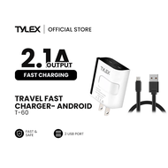 TYLEX T-60 Dual USB Port 2.1A Fast Charging Travel Charger for Android