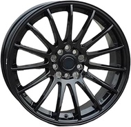 XVBNMX 2PC Black Concave Wheels 17x7.5 4x100 4x114.3 Alloy Rims Car Wheels Modified Replacement Whee