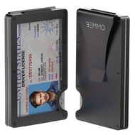 Bemmo Aluminum Metal Card Holder Wallet RFID Blocking With Money Clip | Slim Minimalist Wallet For M
