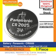 Button cell battery Panasonic Cr2025 3 Volts Button battery/ (Price per piece)