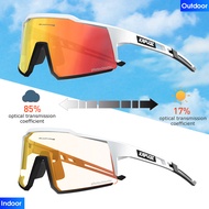 kapvoe photochromic cycling glasses UV400 outdoor sports bicycle sunglasses men and women mountain b