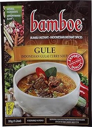 Bamboe Bumbu Instant Gule - Indonesian Gulai Curry soup , 35 Gram (Pack of 24)